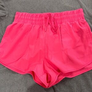 90 Degree By Reflex Hot Pink Athletic Shorts